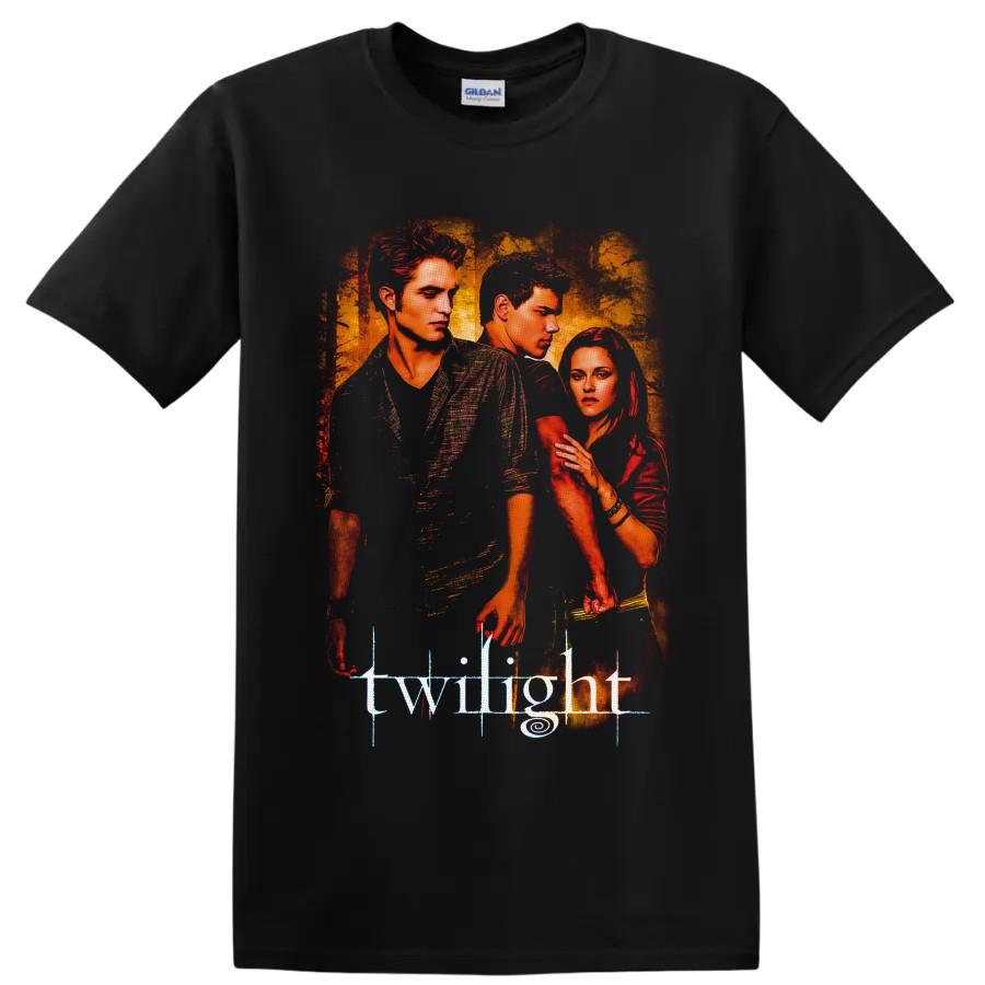 Twilight Edward Bella Jacob Movie T Shirt Gothic Romance Fan Graphic Tee Art