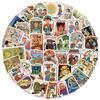 50 Retro Funny Stickers for iPad, Phone, Coffee Cup, Laptop & Suitcase