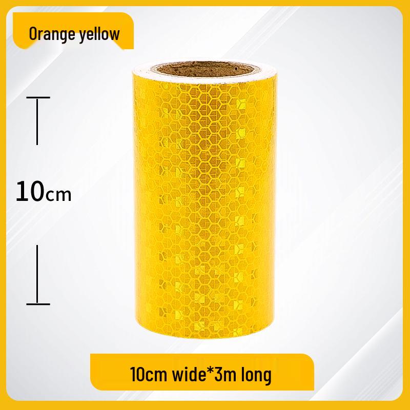 Night Safety Anti-Collision Reflective Strips - Traffic Warning Stickers with Microprismatic Film