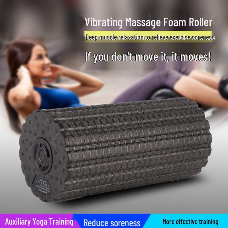 Electric Yoga Vibration Foam Roller - Fitness Muscle Relaxer Massage Tool