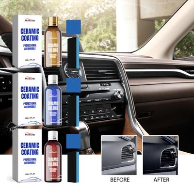 Conjunto de reforma de plástico para carro, limpeza de assentos de painel interno de carro, descontaminação e polimento, agente de reforma