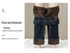 Velvet Elastic Waist Lambswool Jeans: Loose Winter High Waist, Stretch, Plus Size, Thickened Straight-Leg Pants (75-200)