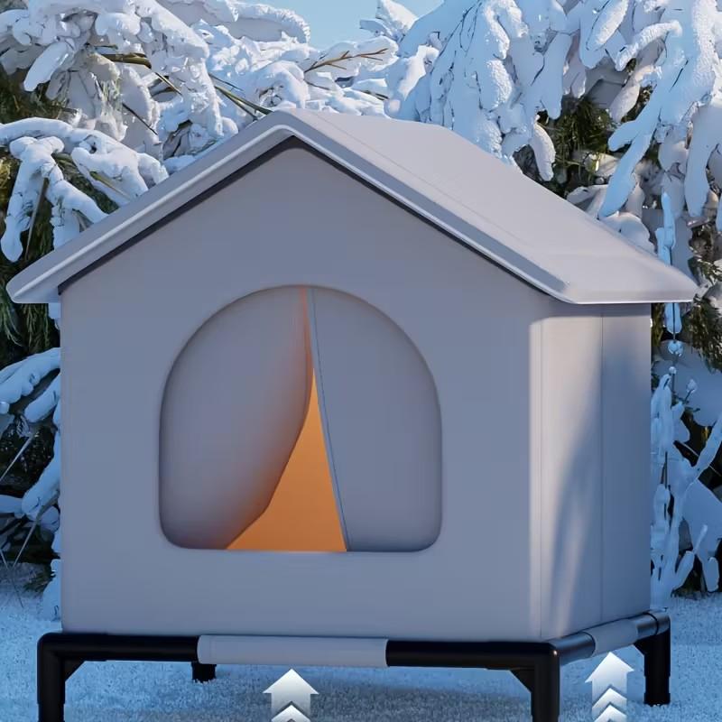 Warmes isoliertes Winterkatzenbett für Streunerkatzen und kleine Hunde Drei Größen verfügbar Langlebiges Wildkatzenheim Das perfekte Geschenk für Tierliebhaber