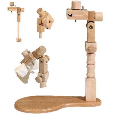 Ailunate Embroidery Stand, Embroidery Hoop, Embroidery Stand, Wooden Frame, Tabletop Stand, Handmade Craft, Embroidery Set, Embroidery Kit