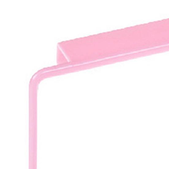 Towel Holder Punch Free Space-saving Plastic Cupboard Cabinet Hanging Towel Rack for Home