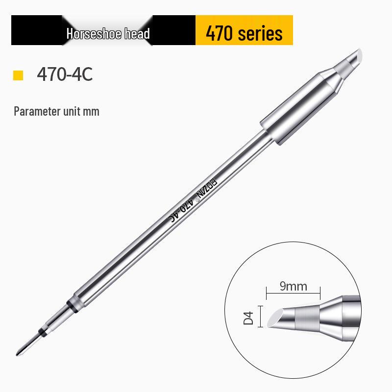 C470 Universal 500W Soldering Iron with High-Quality Heating Core, Blade & Horseshoe Tips for Large Solder Joints