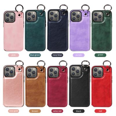 Ring Bracket Cover Card Holder Slots Phone Case for iPhone XS,XR,XS Max, iPhone 7,8,7Plus,8Plus,11,11Pro,11Pro,iPhone 12,13,14,15...