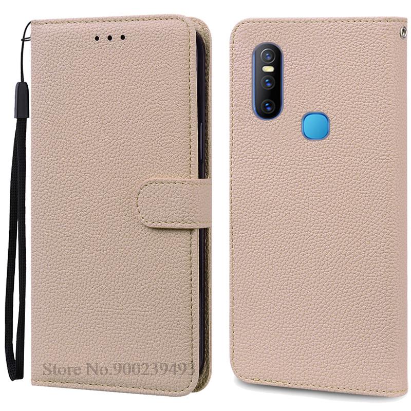

Чехол для Vivo V15 Vivo 1819, кожаный чехол-бумажник с откидной крышкой для Vivo V15 V 15, силиконовый чехол Vivo 1819, чехол Fundas Etui Vivo V15 (Vivo 1819) бежевый