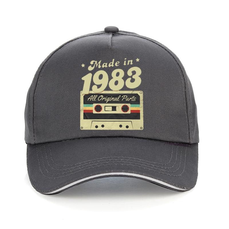 Funny Vintage Made In 1983 Baseball Cap Summer Style Funny Unisex Women Hip Hop Hat Adjustable Gym Golf Caps Gorro