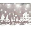 Jul DIY dekoration bordsduk Julfest hus Snowflake spets duk