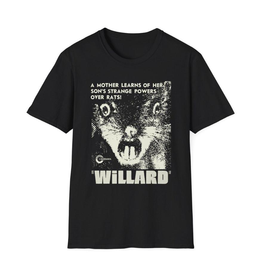 

Willard Killer Rats Movie 1971 Graphic Unisex T-shirt, S-4XL S