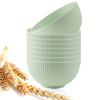 8Pcs/Set Wheat Straw Bowls Round Household Rice Salad Bowls Eco-Friendly Unbreakable Kids Wheat Straw Bowls Set Small Bowl