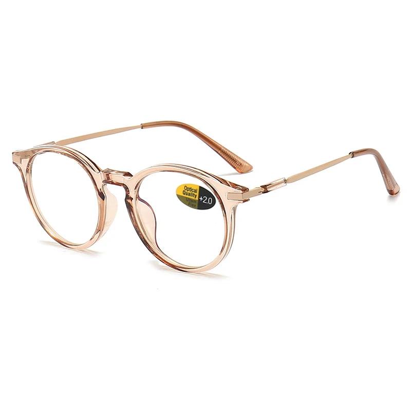 

Fashionable and Elegant Presbyopic Glasses Retro High-definition Reading Glasses Prescription Far Sight Computer Eyeglasses +4