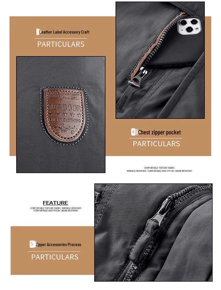 Men's Mid-Length Winter Coat, Fleece-Lined and Extra Thick for Middle-Aged and Elderly