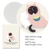 Funny Cute Black Cat Eat Foods Poster Nordic Wall Art Canvas Painting Prints Cartoon Animal Pictures For Living Room Home Decor