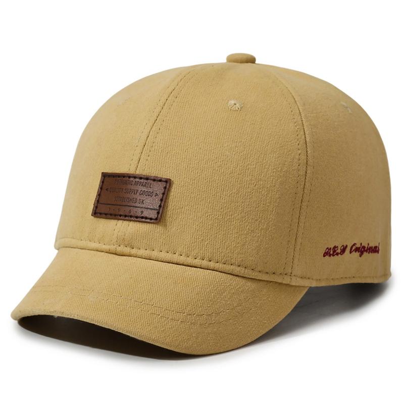 Short-Brim Baseball Cap Men's Retro Cap Spring Autumn Sun Hat