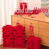 3D Double Happiness Wedding Ornament Set - Bride's Room, Dining Table, and Bedside Décor