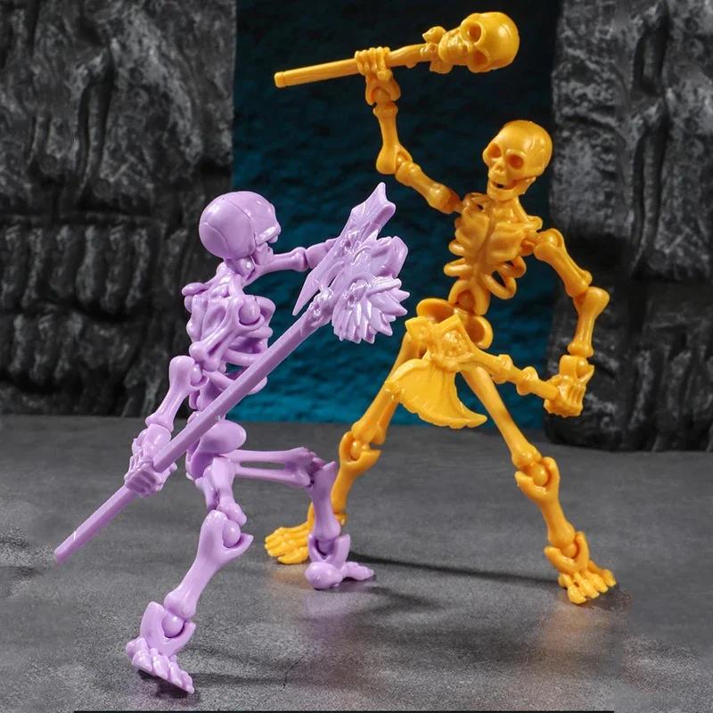 Three-Dimensional Skull Plaything Multi-Articulable and Bone Puppet Adornment Action Figures Present Anime