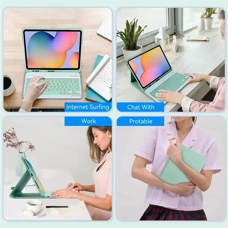 For IPad 10th Generation Case with Keyboard 10.9 Inch Covers Wireless Bluetooth Magnetic Leather for IPad 10 Case Funda