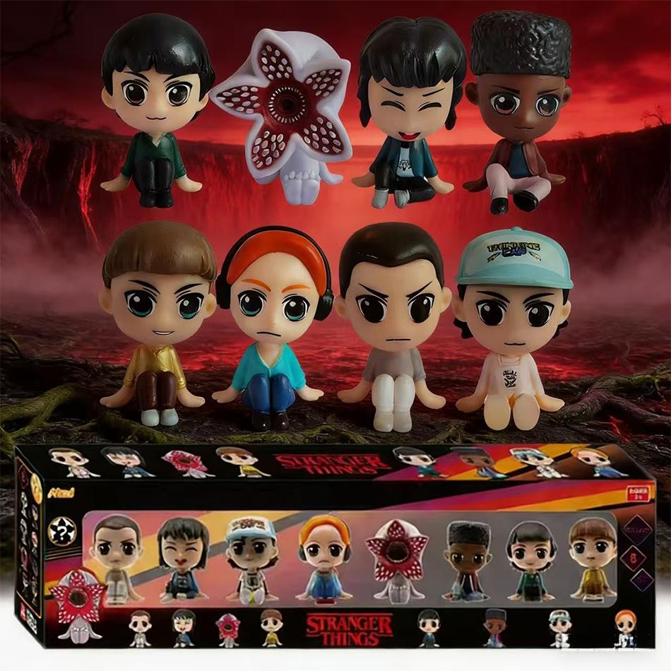 Новий набір із 8 шт. Серіал «Дивні дива» Вілл Байєрс Одинадцять Фігурка Дівчинка-лялька Колекційна модель Іграшки Подарунки на День народження