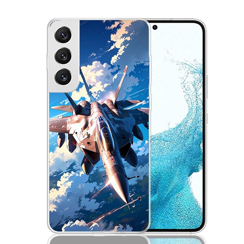 Aircraft Airplane Cool Phone Case For Samsung Galaxy S26 Ultra S23 S24 S25 Edge S20 FE S21 S22 Plus Soft Print Shell Cover Funda