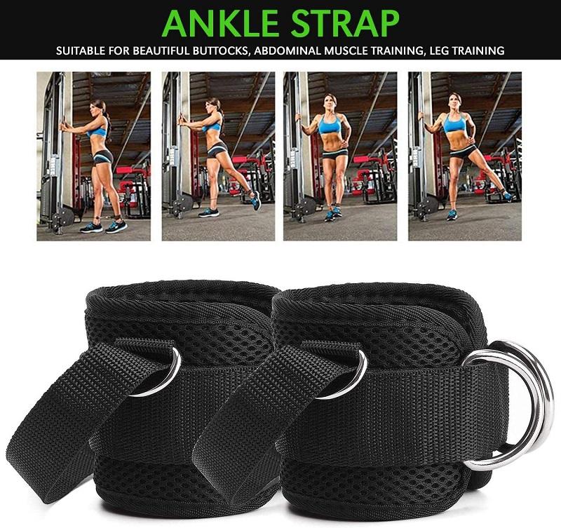 Cable Ankle Attachment For Gym Ankle Straps For Cable Machine Ankle-Cuff Kickback Ankle Strap For Glute Workoutleg Extensions