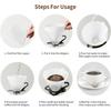Barista Tool 100pcs Bamboo Fiber Coffee Filter Paper Disposable Biodegradable for Drip Coffee Brewing Home Cafe Essential