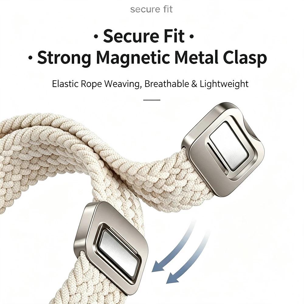 Nylon Magnetic Strap for Google Fitbit Air Bands Fitness Tracker Replacement Band Metal Frame for Google Fitbit Air Accessory