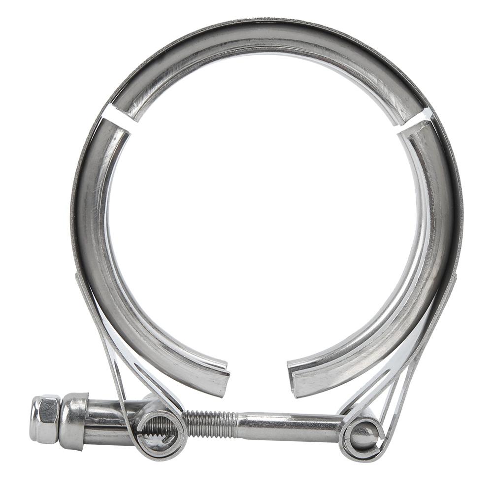 Bil V-båndklemme Eksos Downpipe Flenssett 304 Rustfritt stål(3,0 tommer   76 mm )
