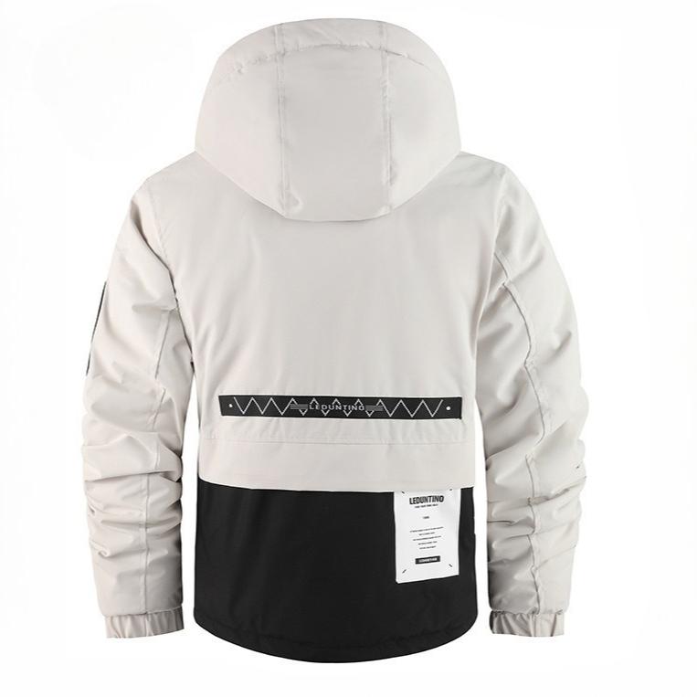 Men's Winter Coat With Multiple Pockets Windproof Thick Parka Jacket Warm Cargo Military Jackets Work Coat with Hooded Thermal Outerwear for Men