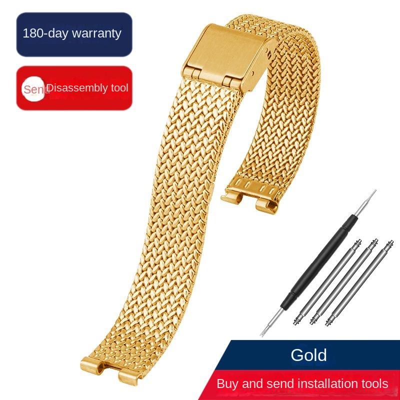 

Для годинників Casio SHEEN Series 5450 SHE-C100L SHE-C110 Увігнутий браслет-ланцюжок з нержавіючої сталі Жіночий ремінець для годинника 14x4 мм 15x4 мм 14mm-5mm