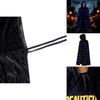 Adult Demon Cosplay Cloak With Led Light And Velvet Material For Halloween Costume Party