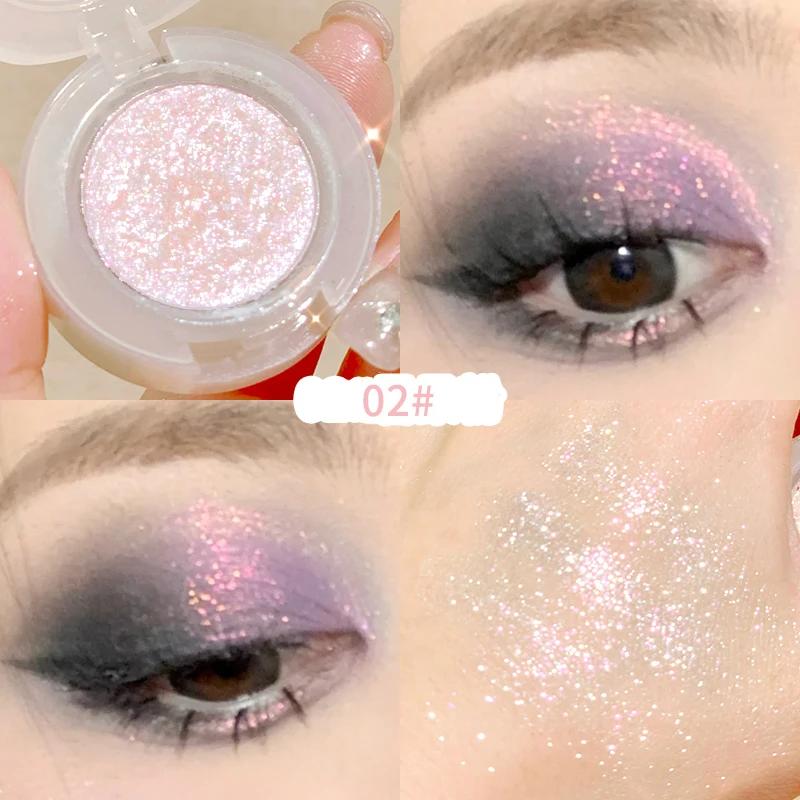 Peach Highlighter Eyeshadow Palette Diamond Glitter Mashed Potatoes Highlighter Gel Face Body Brighten Natural Contour Make Up