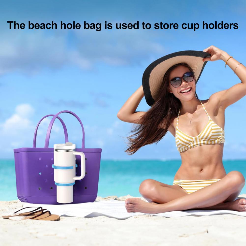Cup Holder Attachment for Car Multi-functional Cup Holder for Bogg Bag with Handles Universal 3-in-1 Beach Bag for 30/40oz