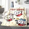 1pc Chiikawa Blanket with Custom Name, Gift, for Men and Women, Soft Blanket, Good for Sofa Bed Couch Travel, Lightweight Flannel Blanket