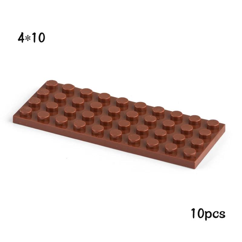 Non-Toxic 10Pcs Moc 3030 Plate 4X10 Brick Building Blocks Classic Parts Diy Building Block Compatible With Creative Construction Toys