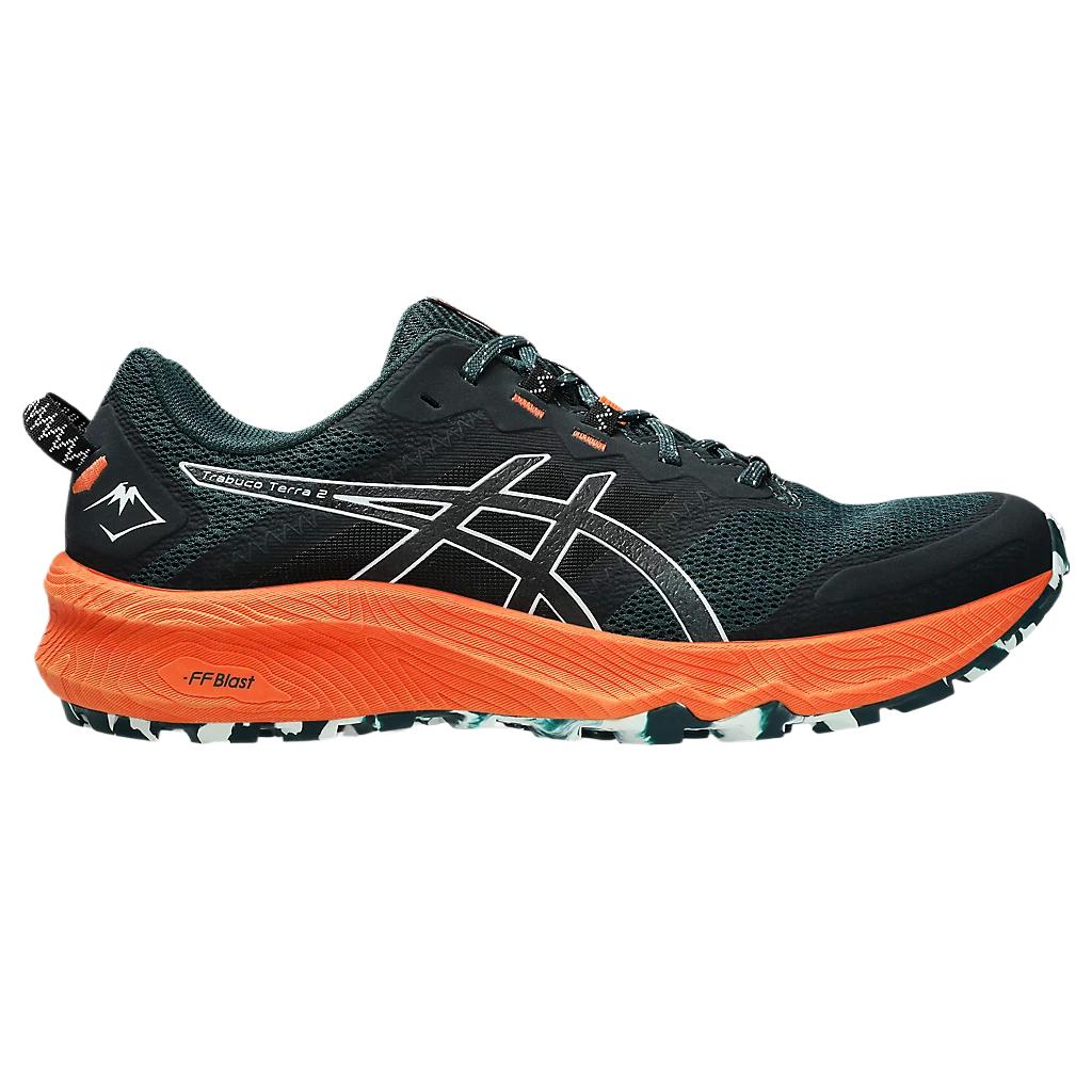 Neue Asics Gel Trabuco Terra 2 Gepolsterte Rutschfeste Atmungsaktive Low-Top Laufschuhe Herren Schwarz 1011B607-301