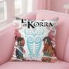 Cartoon A-Star The Legend Korra Pillow Case Square Double-Sided Printing Short Plush Sofa Cushion Cover Bedroom Bedside Pillow