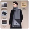 JIUMU Men's Pure Wool Scarf