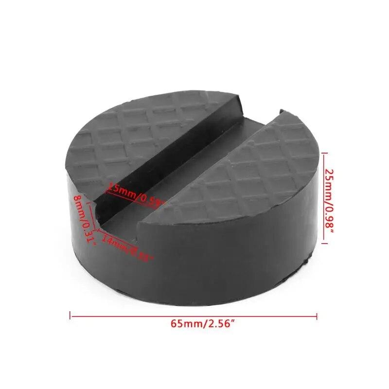 Black Car Jack Rubber Pad Anti-slip Rail Protector Support Block Heavy Duty For Car Lift Q9QD