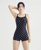 Jeteseu Women'S Balance Fit Loving Heart X-Back 2-Part Indoor Swimwear White L9A5022