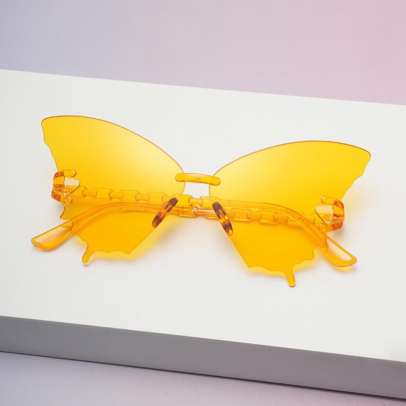Butterfly Eyewear Unisex Frameless Sunglasses With Resin Lenses For Travel And Fashion