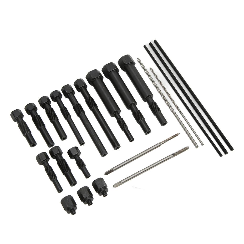 22PCS Set Glow Plug Electrodes Removal Tool Kit Metal Portable Complete with Storage Box
