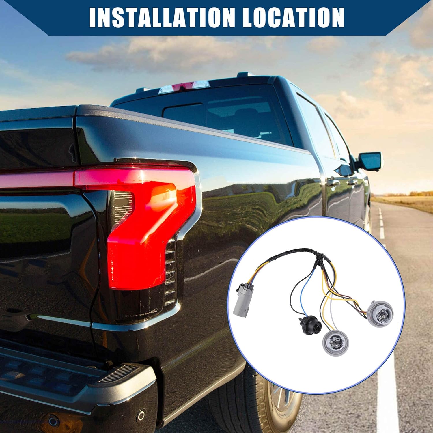 JL3Z-13412-A/Tail Light/Socket for Ford F-150 2018-2020 / Tail Lamp Socket/Durable/Plastic / 1 Pc/Gray