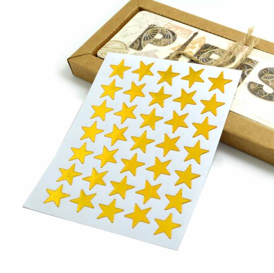 350Pcs Children Lovely Five-pointed Star Stickers Self-adhesive Labels Decor