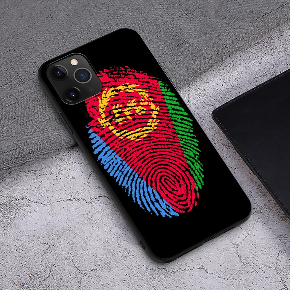GX65 Eritrea Flag Silicone Soft Case for iPhone 13 12 Mini 11 Pro XS Max XR X 8 7 6 6S Plus 5 5S SE 2020