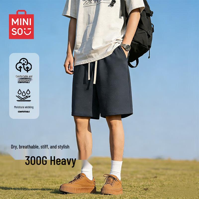 MINISO Men s Summer Heavyweight Loose Fit Casual Shorts XL