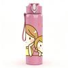 1PC Two Little Girls Best Friend Print 750ml Color Plastic Sports Water Bottle Leakproof Flip Straw Lid Suitable for Sports Office Home Use