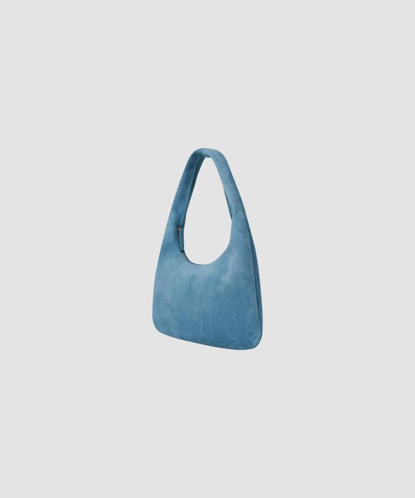 The Lille Margaret Shoulder Bag_Blue(Suede)