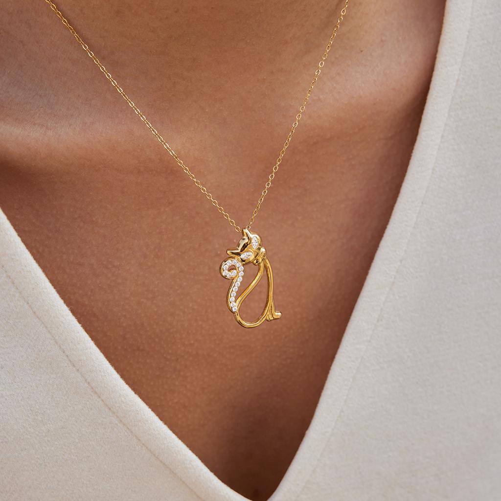 Yori Small Waterproof Stainless Steel Dachshund Pendant Necklace Unique Classic Fashion Jewelry Bijoux Femme